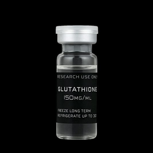 High purity L-glutathione 150mg/ml sterile solution in vial for laboratory research use